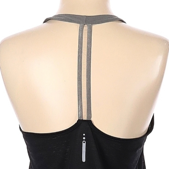 Punto Blanco Active Tank Top Size XS Black Gray Racer Back Reflective Strip - Picture 5 of 6
